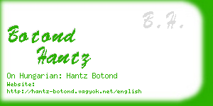 botond hantz business card